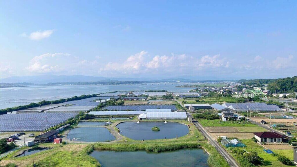 窓からの浜名湖